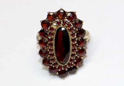 Bild Nr.1: 125-2795 Granatring.: (Schmuck, Ringe)