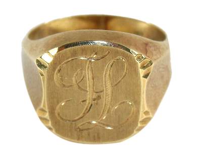 Bild Nr.1: 125-2797 Herrenring mit Monogr.: (Schmuck, Ringe)