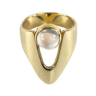 Bild Nr.1: 125-2799 Mondstein-Damenring: (Schmuck, Ringe)