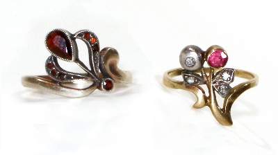 Bild Nr.1: 125-2808 Wiener Damenring um 1900.: (Schmuck, Ringe)