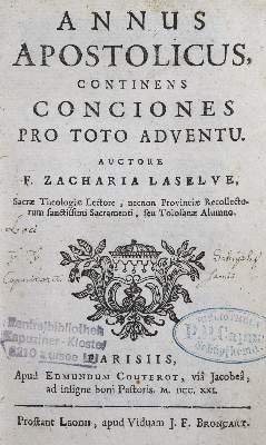 Bild Nr.1: 125-282 Laselve,Z.: (Alte Drucke, Handschriften und Theologie)