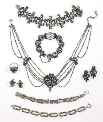 Bild Nr.1: 125-2829 Silberschmuck, Trachtenschmuck.: (Schmuck, Sammlungen)
