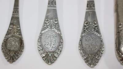 Bild Nr.2: 125-2843 Jugendstilbesteck 101 tlg.: (Silber)