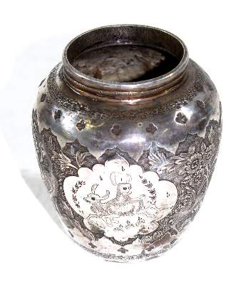 Bild Nr.1: 125-2847 Prunkväschen Persien.: (Silber)