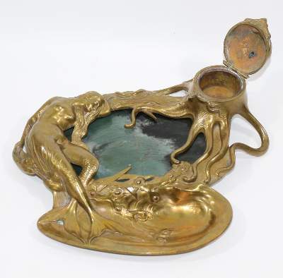 Bild Nr.2: 125-2857 Jugendstil Schreibzeug.: (Skulpturen - Plastiken)