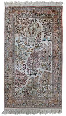 Bild Nr.1: 125-2880 Ghom Seide 155 x 244 cm.: (Teppiche)
