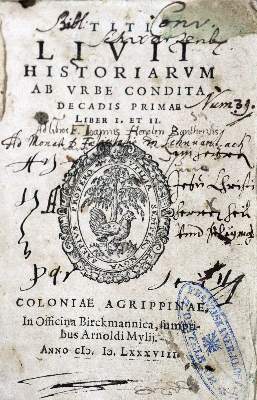 Bild Nr.1: 125-289 Livius,T.: (Alte Drucke, Handschriften und Theologie)