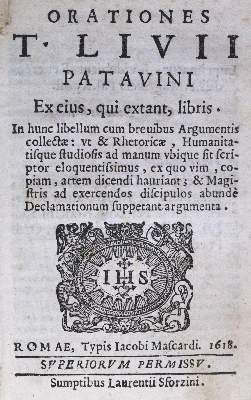 Bild Nr.1: 125-290 Livius,T.: (Alte Drucke, Handschriften und Theologie)