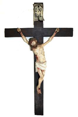 Bild Nr.1: 125-2910 Kruzifix, Corpus Christi.: (Volkskunst, Religiöse Volkskunst)