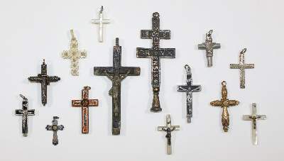 Bild Nr.1: 125-2915 Sammlung Kruzifixe: (Volkskunst, Religiöse Volkskunst)
