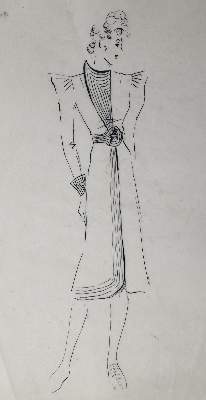 Bild Nr.1: 125-3089 Modeentwürfe.: (Varia, Mode und Trachten)