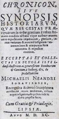Bild Nr.1: 125-327 Neander,M.: (Alte Drucke, Handschriften und Theologie)