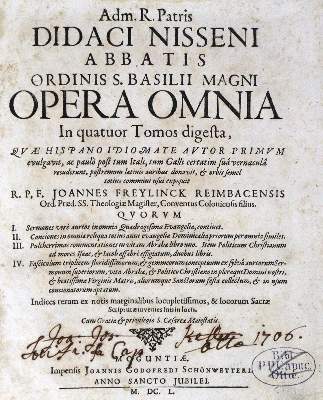 Bild Nr.2: 125-330 Niseno,D.: (Alte Drucke, Handschriften und Theologie)