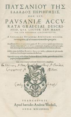 Bild Nr.1: 125-341 Pausanias.: (Alte Drucke, Handschriften und Theologie)