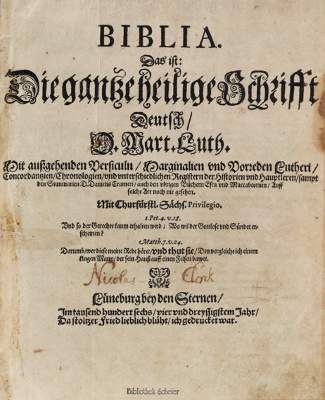 Bild Nr.1: 125-35 Biblia germanica.: (Bibeln)