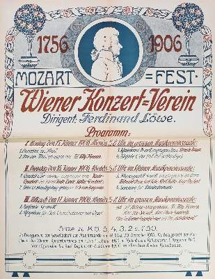 Bild Nr.1: 125-3552 Mozart-Fest 1756-1906.: (Plakate)