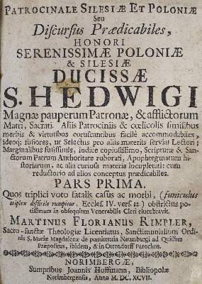 Bild Nr.2: 125-369 Rimpler,M.F.: (Alte Drucke, Handschriften und Theologie)