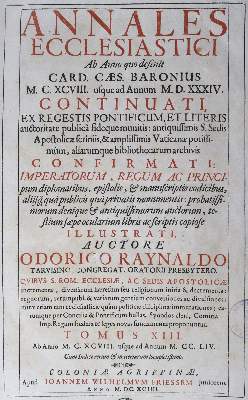 Bild Nr.3: 125-370 Rinaldi,O.: (Alte Drucke, Handschriften und Theologie)