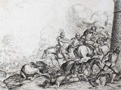 Bild Nr.1: 125-3736 Courtois, Jacques (gen. Le Bourguignon,: (Künstlergraphik)