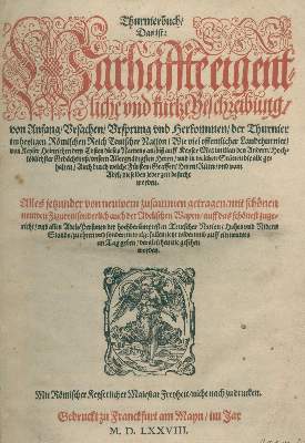 Bild Nr.1: 125-374 Rüxner,G.: (Alte Drucke, Handschriften und Theologie)