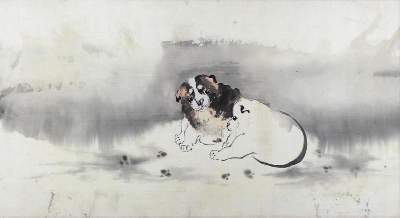 Bild Nr.1: 125-3906 Japanische Malerei: (Künstlergraphik, Japan)