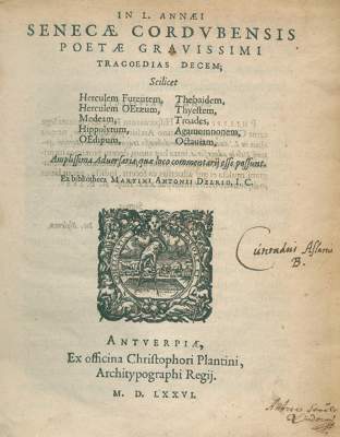 Bild Nr.1: 125-394 Seneca,L.A.: (Alte Drucke, Handschriften und Theologie)