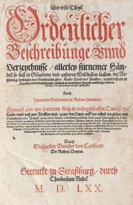 Bild Nr.1: 125-397 Sleidanus,J.: (Alte Drucke, Handschriften und Theologie)