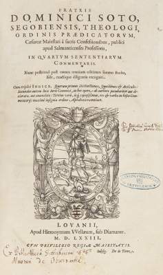 Bild Nr.1: 125-398 Soto,D.: (Alte Drucke, Handschriften und Theologie)