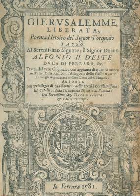 Bild Nr.1: 125-409 Tasso, Torquato.: (Alte Drucke, Handschriften und Theologie)