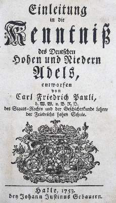 Bild Nr.1: 125-449 Pauli,C.F.: (Genealogie und Heraldik)