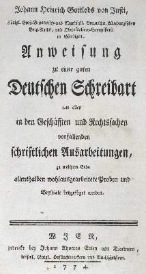 Bild Nr.1: 125-471 Justi,J.H.G.v.: (Briefsteller)