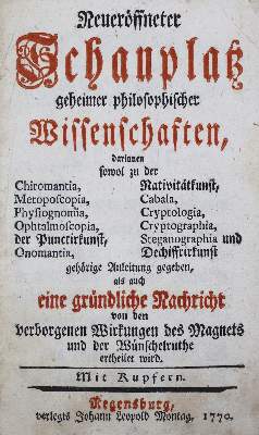 Bild Nr.2: 125-489 Neueröffneter Schauplatz: (Grenzwissenschaften und Okkultismus)