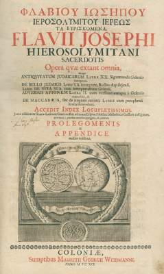 Bild Nr.1: 125-494 Flavius,J.: (Judaica)