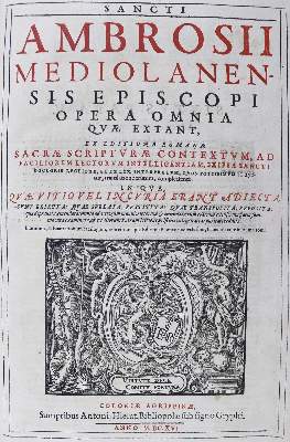 Bild Nr.2: 125-5 Ambrosius von Mailand.: (Alte Drucke, Handschriften und Theologie)