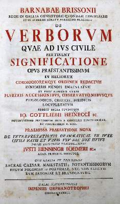 Bild Nr.2: 125-501 Brisson,B.: (Juridica und Kriminologie)