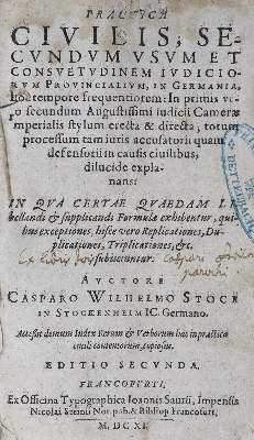 Bild Nr.1: 125-512 Stock,C.W.: (Juridica und Kriminologie)