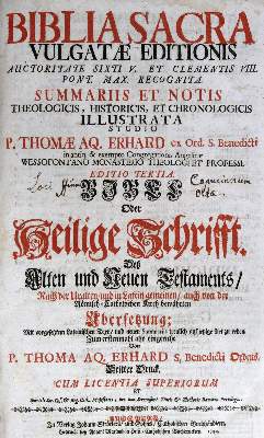 Bild Nr.1: 125-60 Biblia latino-germanica.: (Bibeln)