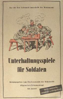 Bild Nr.1: 125-611 Unterhaltungsspiele für Soldaten.: (Spiele)