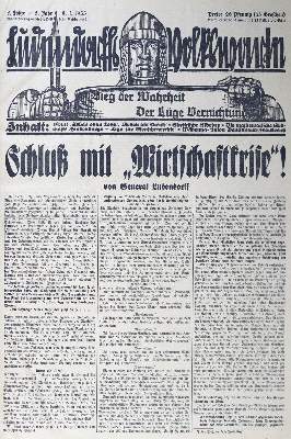 Bild Nr.1: 125-625 Ludendorffs Volkswarte.: (Zeitschriften und Zeitungen)