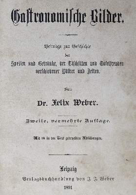 Bild Nr.1: 125-654 Weber,F.: (Küche und Haushalt, Gastronomie)