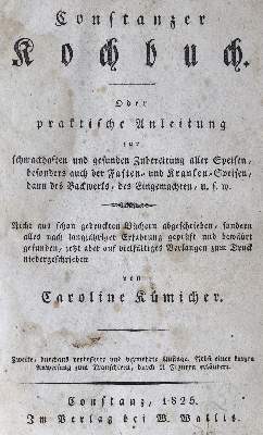 Bild Nr.1: 125-684 Kümicher,C.: (Küche und Haushalt, Kochbücher, Bodensee)