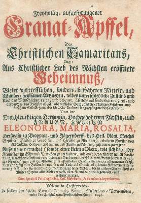 Bild Nr.2: 125-691 Eleonora Maria Rosalia, Herzogin von Troppau etc.: (Küche und Haushalt, Kochbücher)