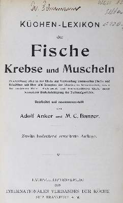 Bild Nr.1: 125-694 Anker,A. u. M.C.Banzer.: (Küche und Haushalt, Kochbücher, Fischküche)