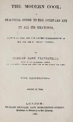 Bild Nr.1: 125-696 Francatelli,C.E.: (Küche und Haushalt, Kochbücher)