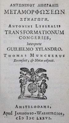 Bild Nr.2: 125-7 Antonius Liberalis.: (Alte Drucke, Handschriften und Theologie)