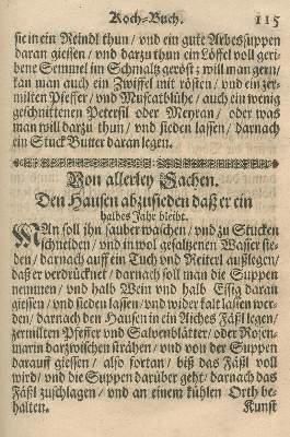 Bild Nr.3: 125-718 Koch- und Artzney-Buch, Ein.: (Küche und Haushalt, Kochbücher)