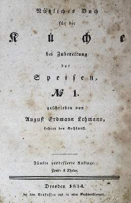 Bild Nr.1: 125-720 Lehmann,A.E.: (Küche und Haushalt, Kochbücher)