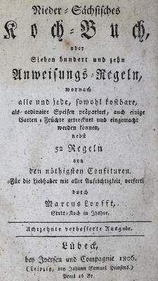 Bild Nr.2: 125-734 Looft,M.: (Küche und Haushalt, Kochbücher, Niedersachsen)
