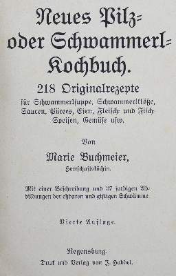 Bild Nr.2: 125-735 Buchmeier,M.: (Küche und Haushalt, Kochbücher, Pilzküche)