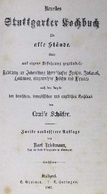 Bild Nr.1: 125-749 Schäfer,L.: (Küche und Haushalt, Kochbücher)